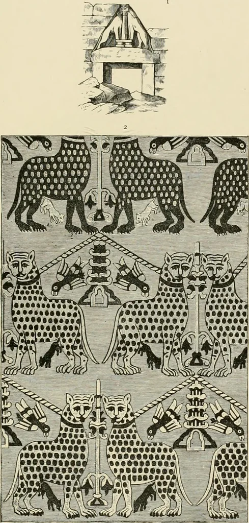 An illustration from Needlework as art, 1886, leaf 180