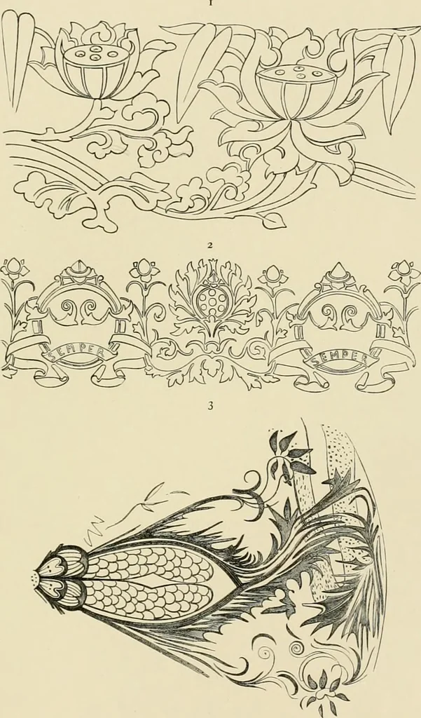 An illustration from Needlework as art, 1886, leaf 182