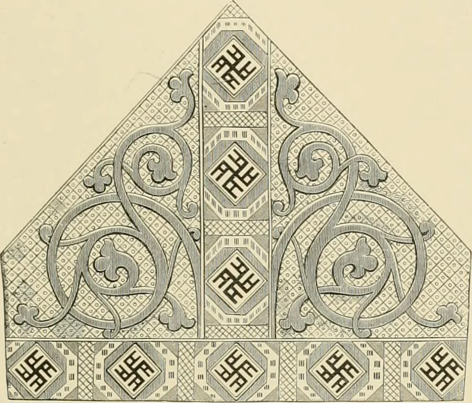 An illustration from Needlework as art, 1886, leaf 490