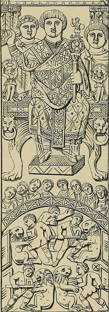 An illustration from Needlework as art, 1886, leaf 521