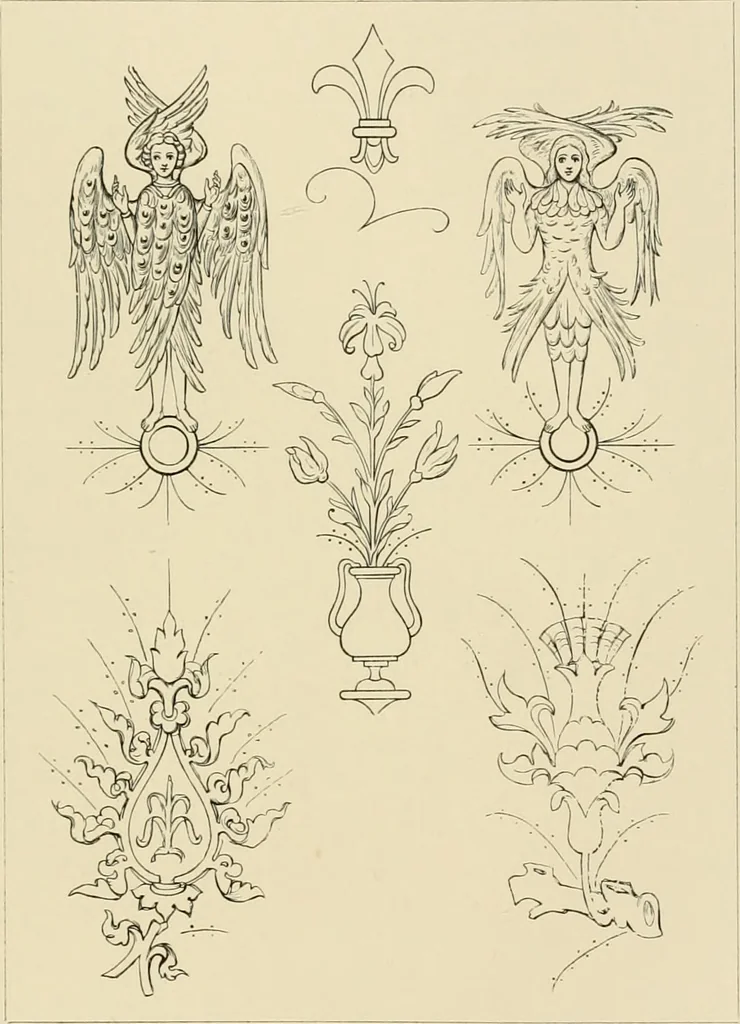 An illustration from Needlework as art, 1886, leaf 576