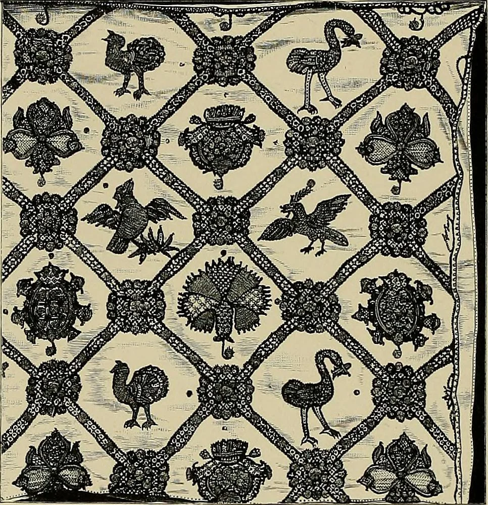 An illustration from Needlework as art, 1886, leaf 595