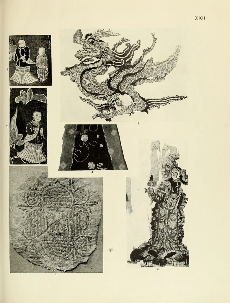 An illustration from Needlework through the ages : a short survey of its development in decorative art, with particular regard to its inspirational relationship with other methods of craftsmanship, 1928, leaf 207