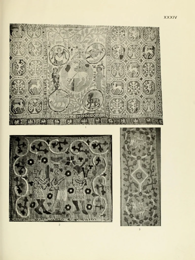 An illustration from Needlework through the ages : a short survey of its development in decorative art, with particular regard to its inspirational relationship with other methods of craftsmanship, 1928, leaf 289