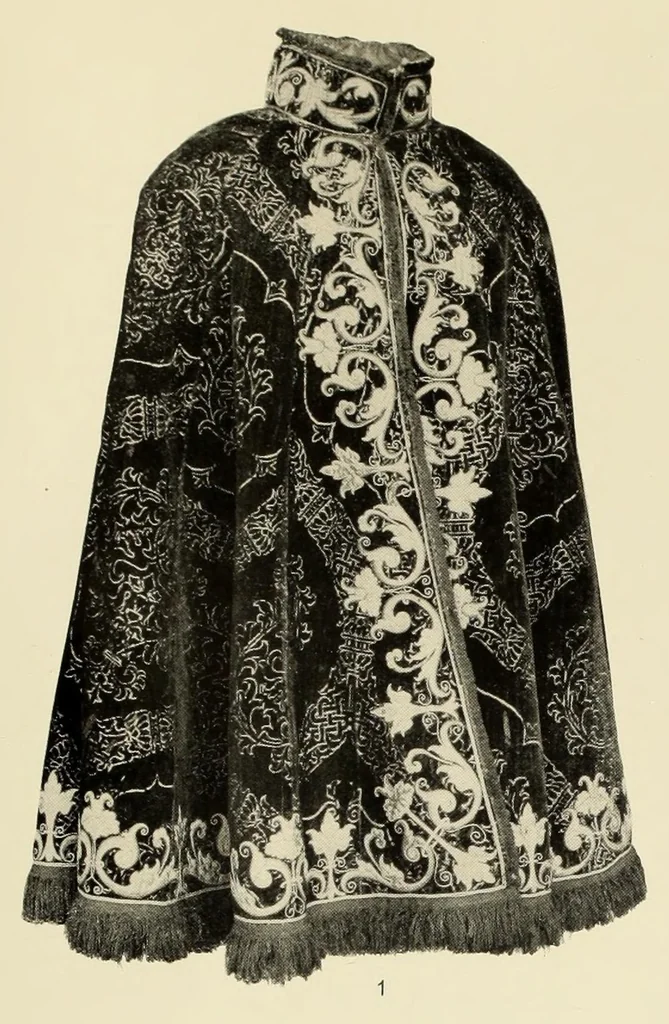An illustration from Needlework through the ages : a short survey of its development in decorative art, with particular regard to its inspirational relationship with other methods of craftsmanship, 1928, leaf 421