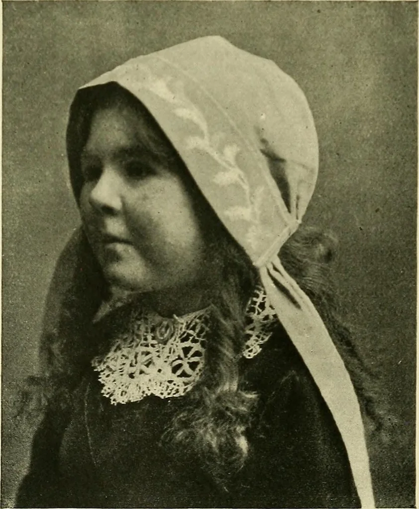 An illustration from Needlework without "specimens": the modern book of school needlework, 1900, leaf 121