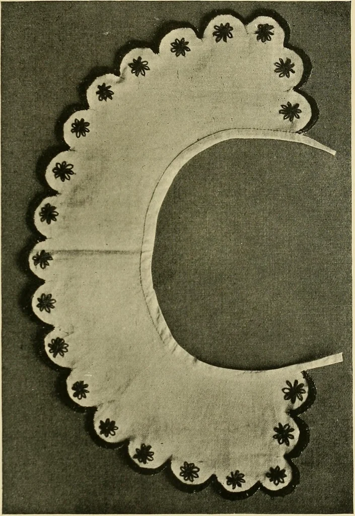 An illustration from Needlework without "specimens": the modern book of school needlework, 1900, leaf 126
