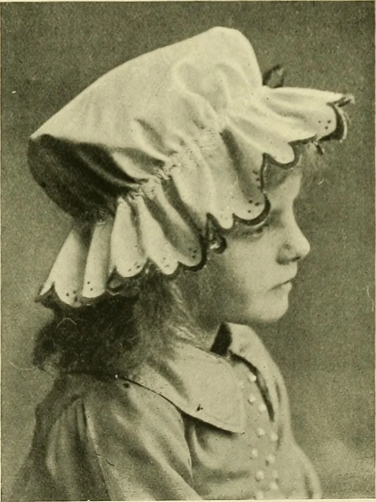 An illustration from Needlework without "specimens": the modern book of school needlework, 1900, leaf 137