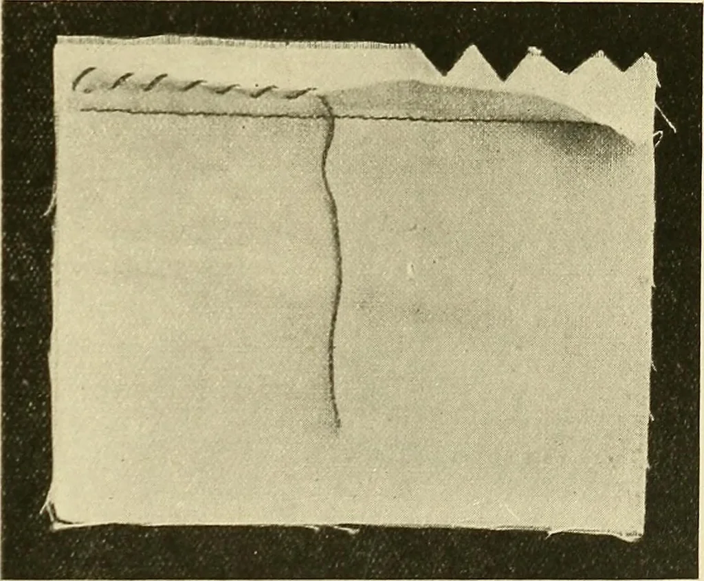 An illustration from Needlework without "specimens": the modern book of school needlework, 1900, leaf 188