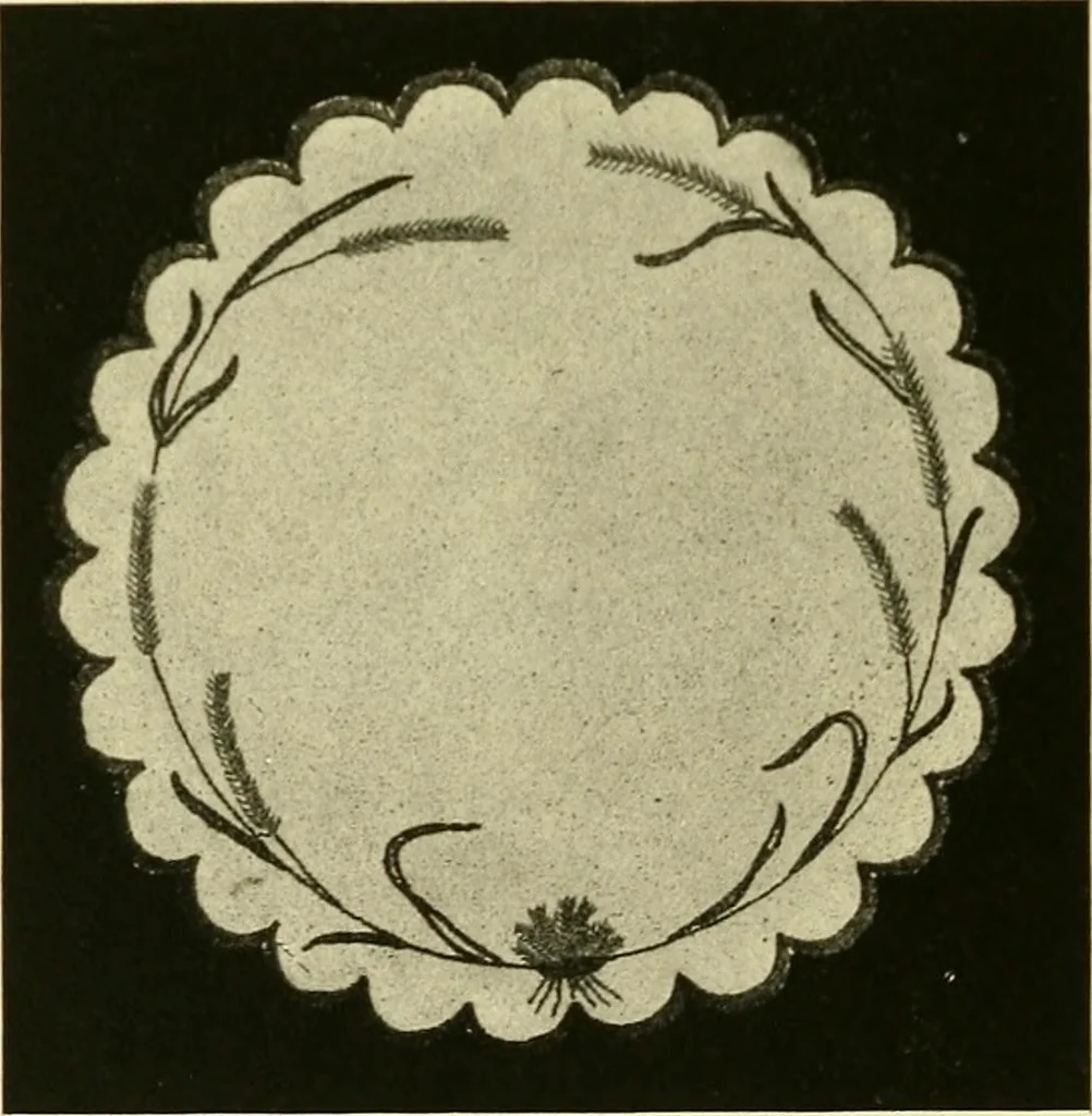 An illustration from Needlework without "specimens": the modern book of school needlework, 1900, leaf 199