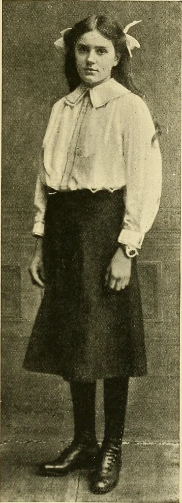 An illustration from Needlework without "specimens": the modern book of school needlework, 1900, leaf 222