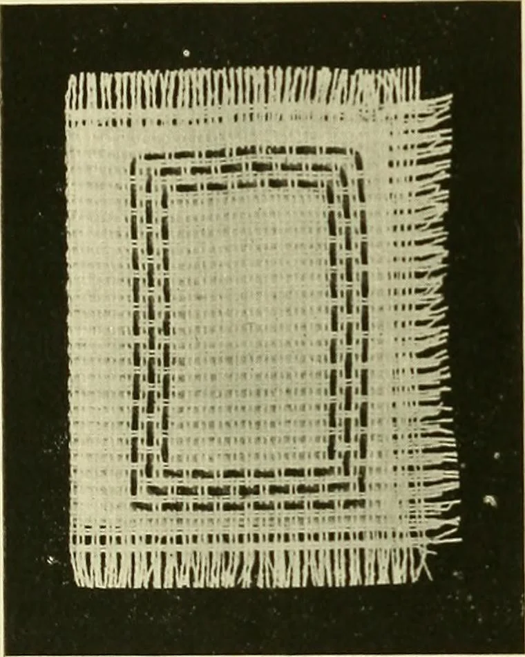 An illustration from Needlework without "specimens": the modern book of school needlework, 1900, leaf 31
