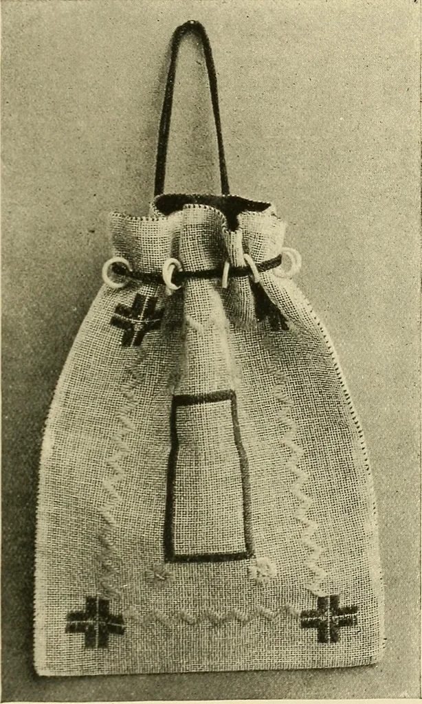 An illustration from Needlework without "specimens": the modern book of school needlework, 1900, leaf 76