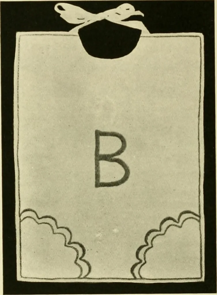 An illustration from Needlework without "specimens": the modern book of school needlework, 1900, leaf 79