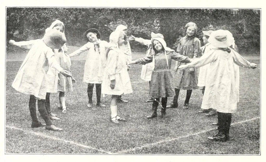An illustration from Negro folk singing games and folk games of the habitants;, 1914, leaf 24