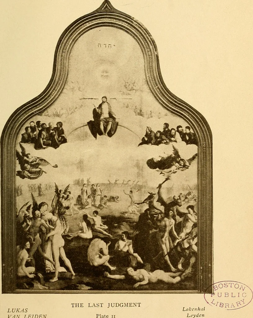 An illustration from The Netherland galleries : being a history of the Dutch school of painting, illuminated and demonstrated by critical descriptions of the great paintings in the many galleries, 1912, leaf 28