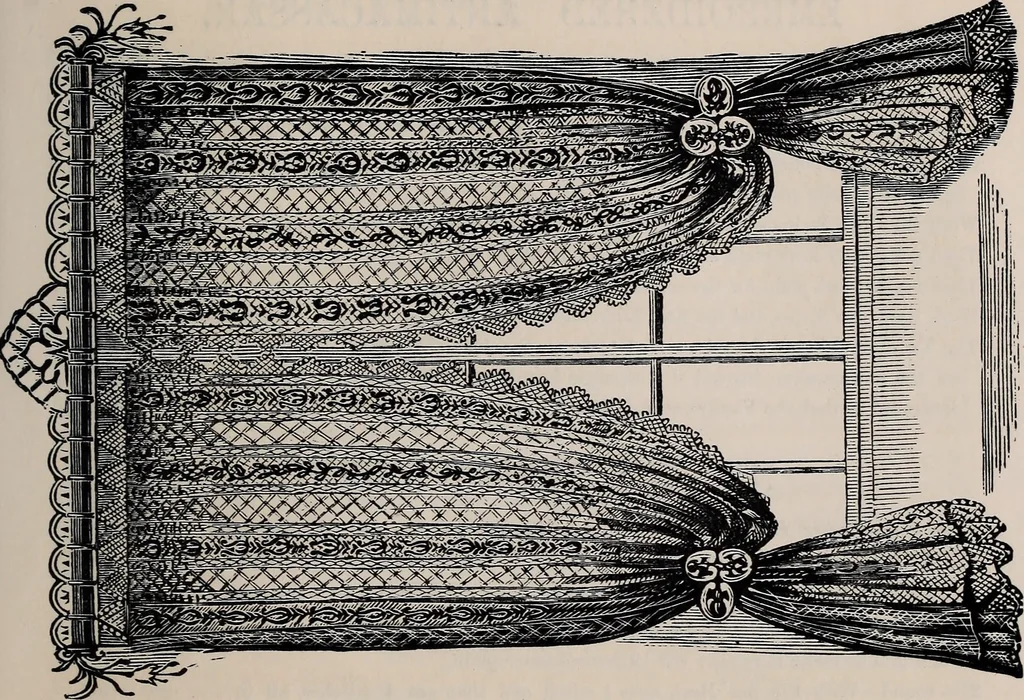 An illustration from The netting book for guipure d'art, &c.., 1879, leaf 22