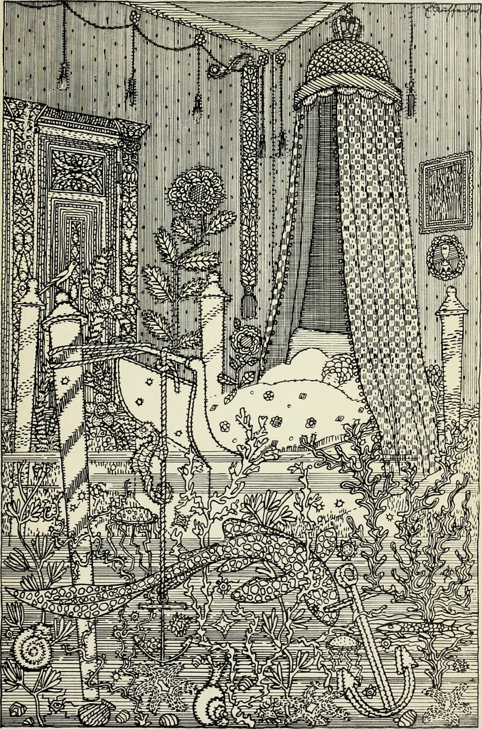 An illustration from Neue deutsche Buchillustration, 1915, leaf 10