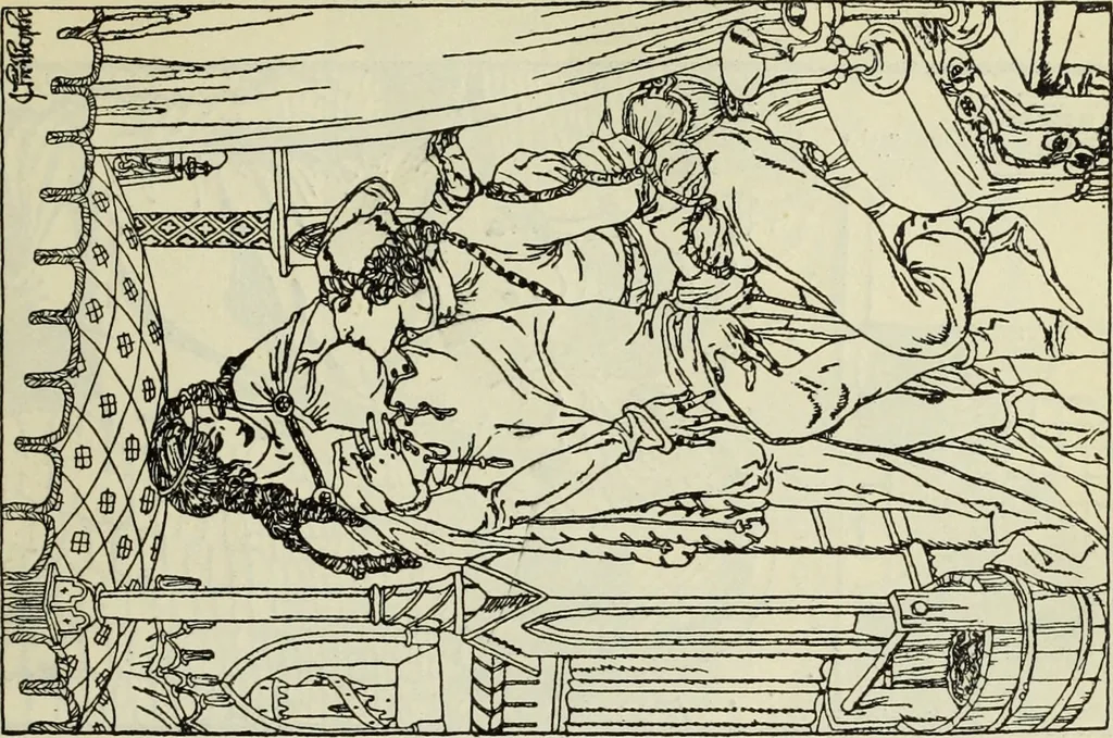 An illustration from Neue deutsche Buchillustration, 1915, leaf 14