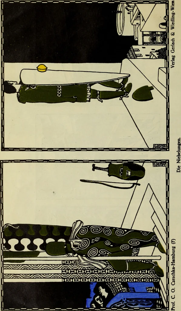 An illustration from Neue deutsche Buchillustration, 1915, leaf 17