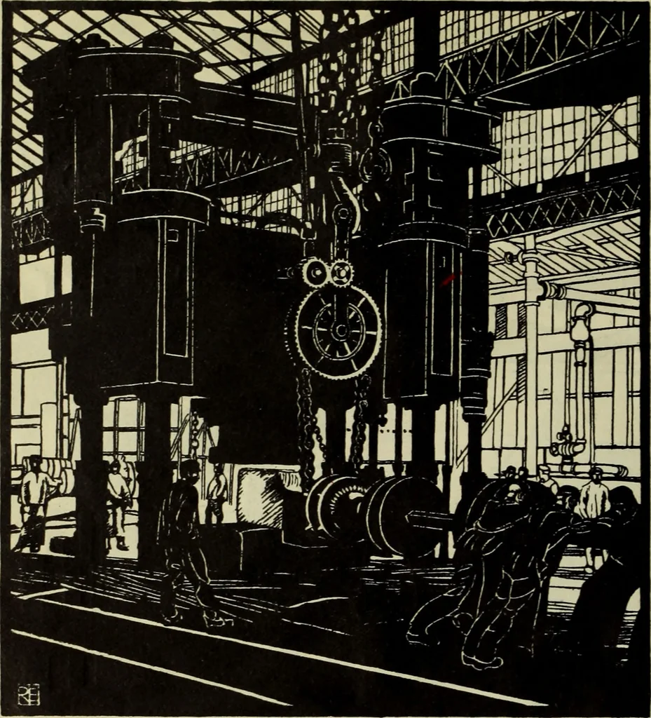 An illustration from Neue deutsche Buchillustration, 1915, leaf 19