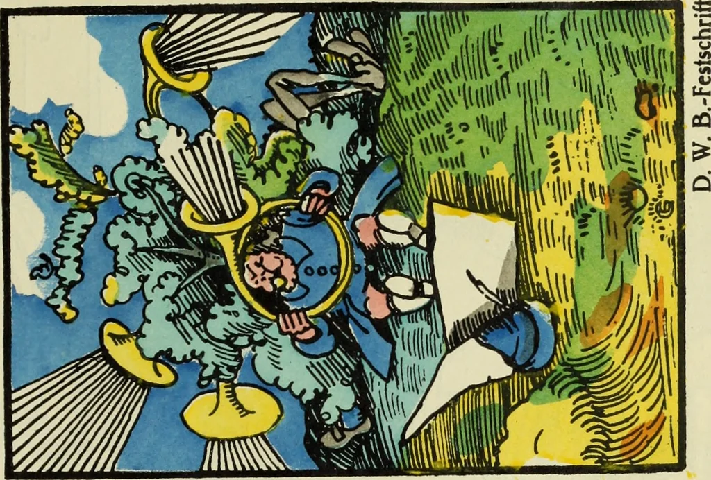 An illustration from Neue deutsche Buchillustration, 1915, leaf 22