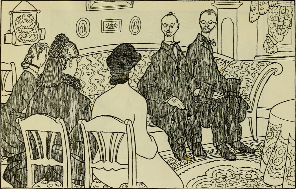 An illustration from Neue deutsche Buchillustration, 1915, leaf 23