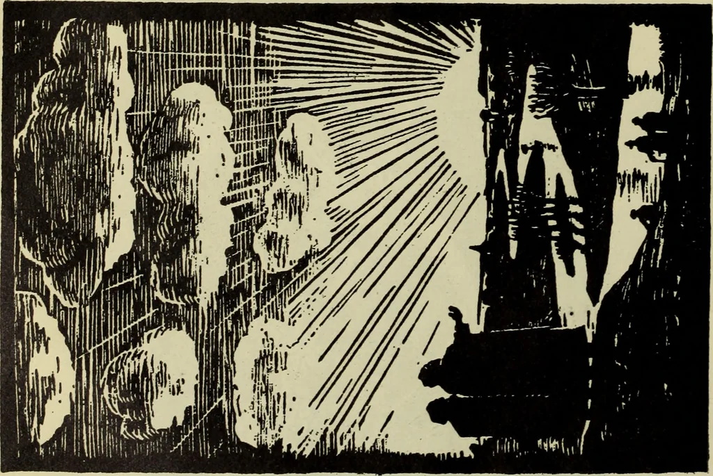 An illustration from Neue deutsche Buchillustration, 1915, leaf 25