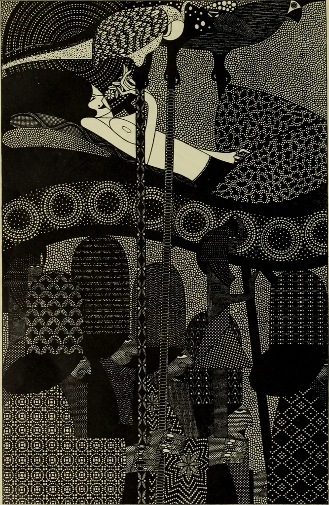 An illustration from Neue deutsche Buchillustration, 1915, leaf 27