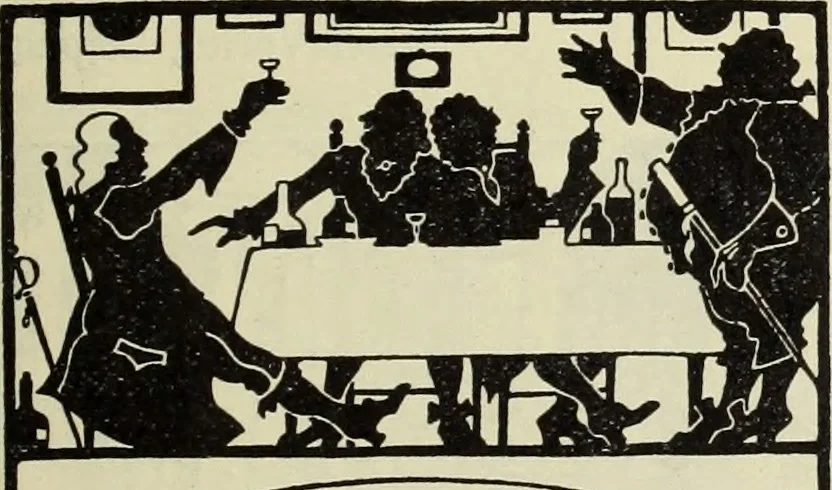 An illustration from Neue deutsche Buchillustration, 1915, leaf 36