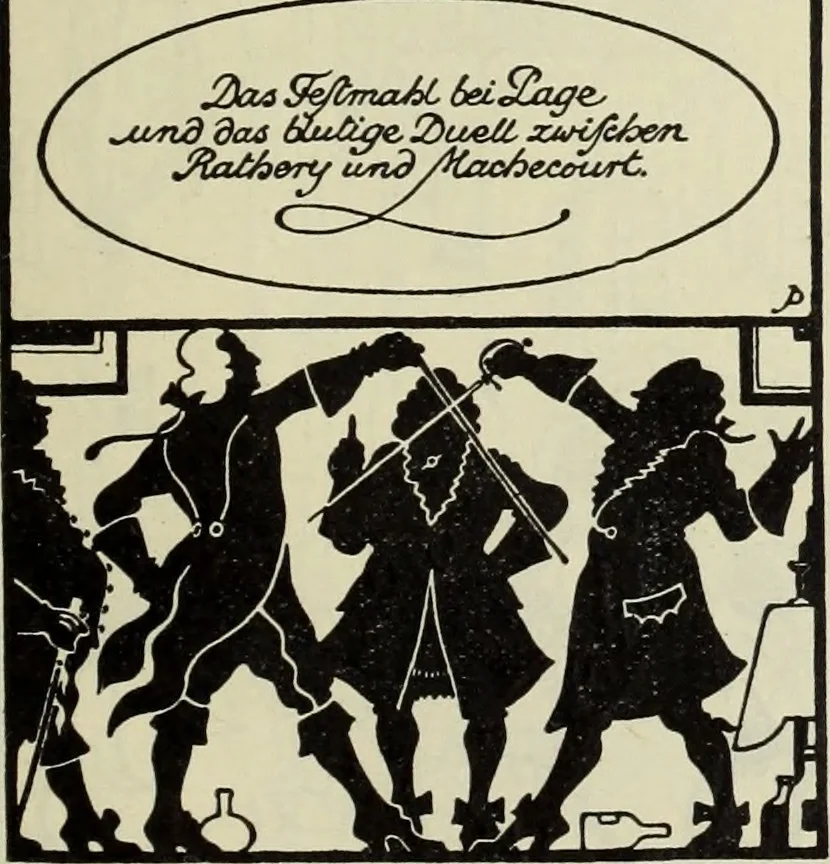 An illustration from Neue deutsche Buchillustration, 1915, leaf 36