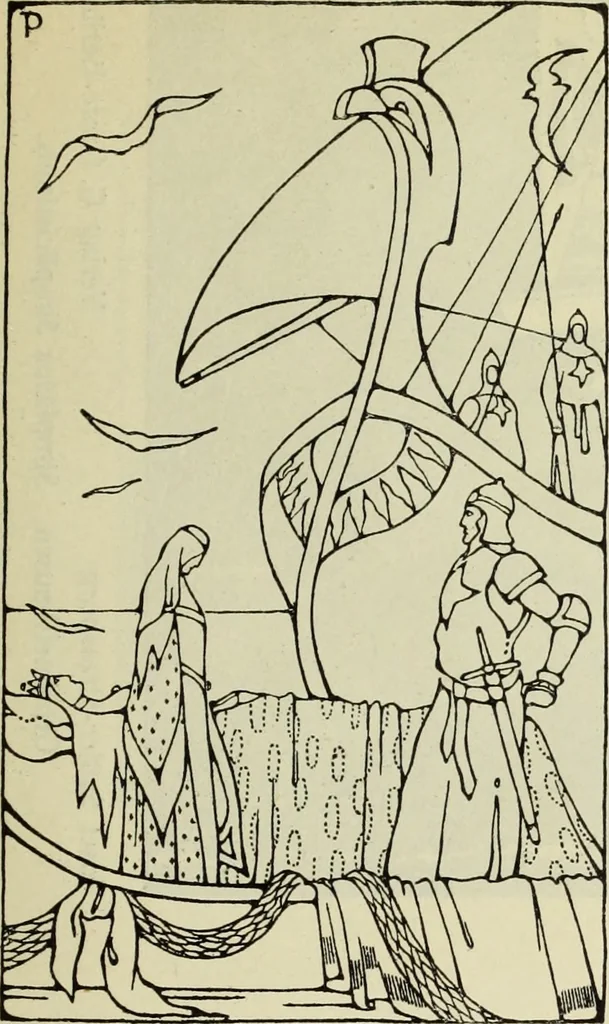 An illustration from Neue deutsche Buchillustration, 1915, leaf 38