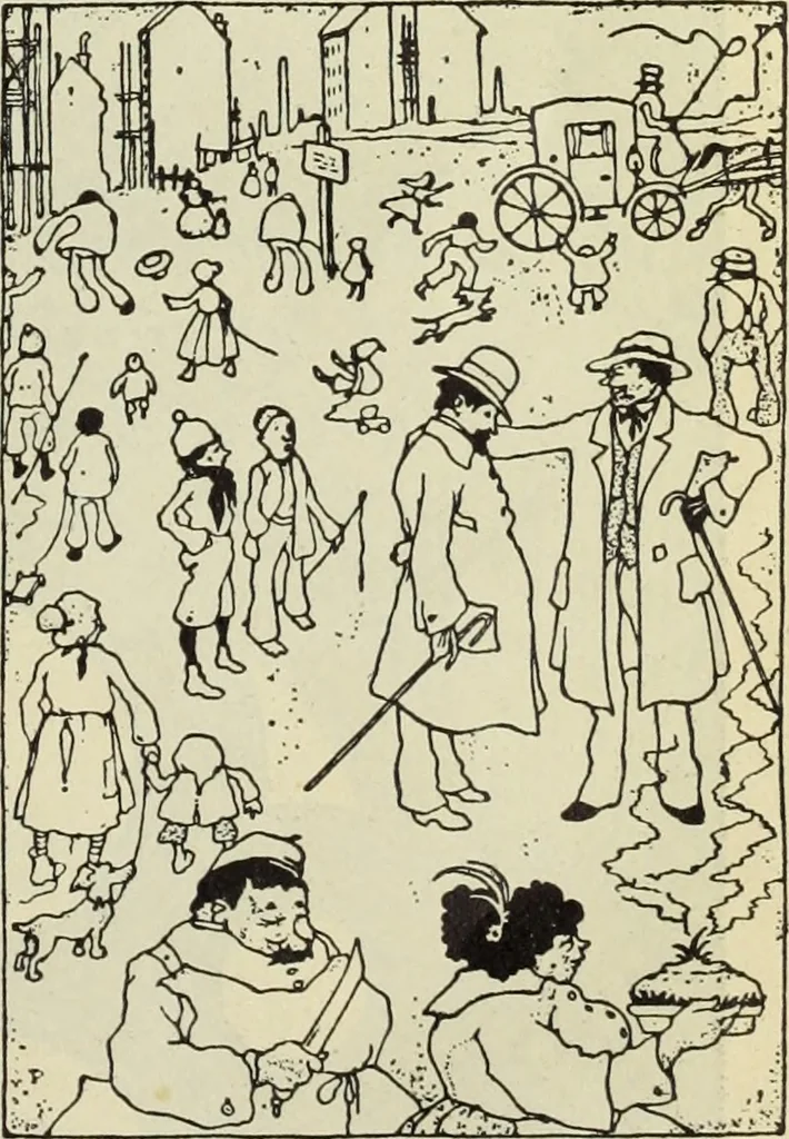 An illustration from Neue deutsche Buchillustration, 1915, leaf 38