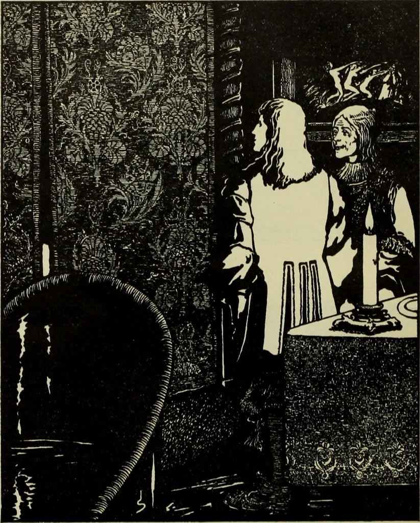 An illustration from Neue deutsche Buchillustration, 1915, leaf 39