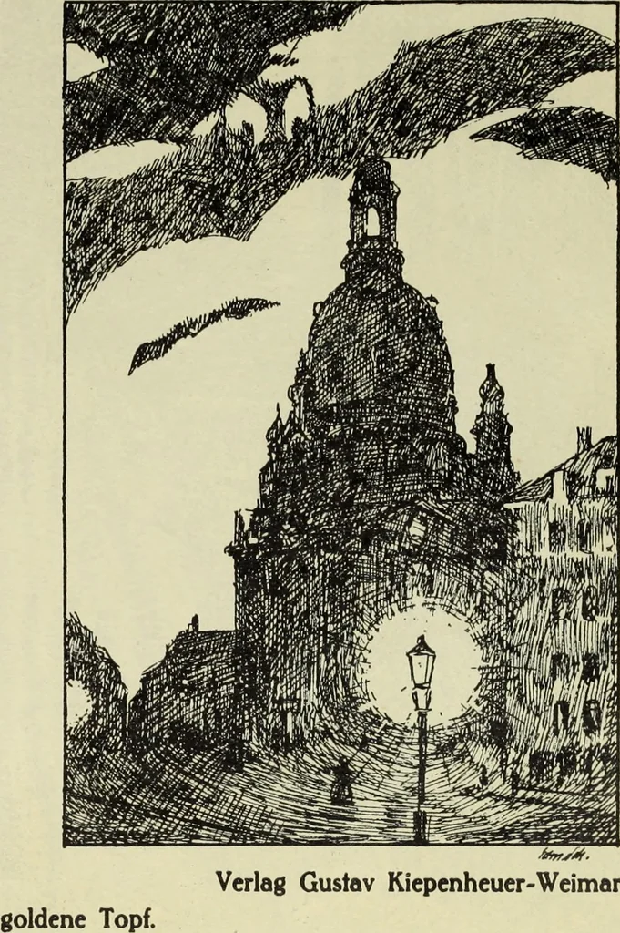 An illustration from Neue deutsche Buchillustration, 1915, leaf 40