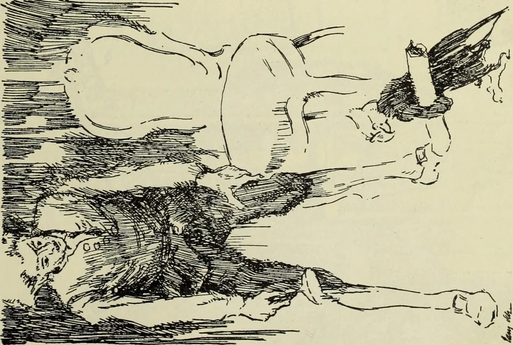 An illustration from Neue deutsche Buchillustration, 1915, leaf 40