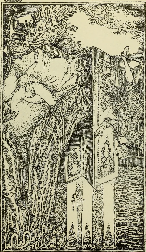 An illustration from Neue deutsche Buchillustration, 1915, leaf 42