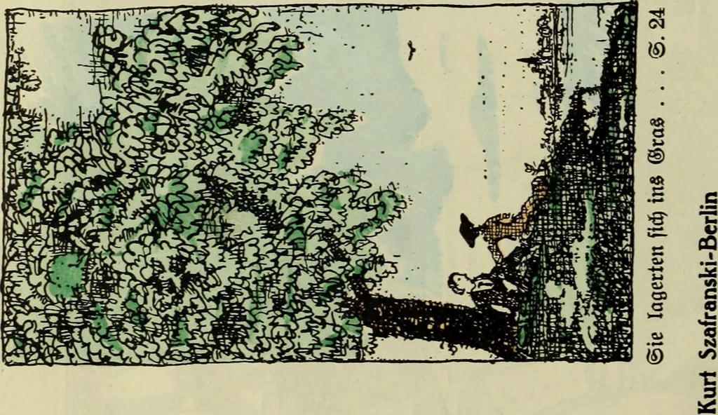 An illustration from Neue deutsche Buchillustration, 1915, leaf 47