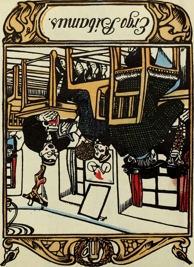An illustration from Neue deutsche Buchillustration, 1915, leaf 48