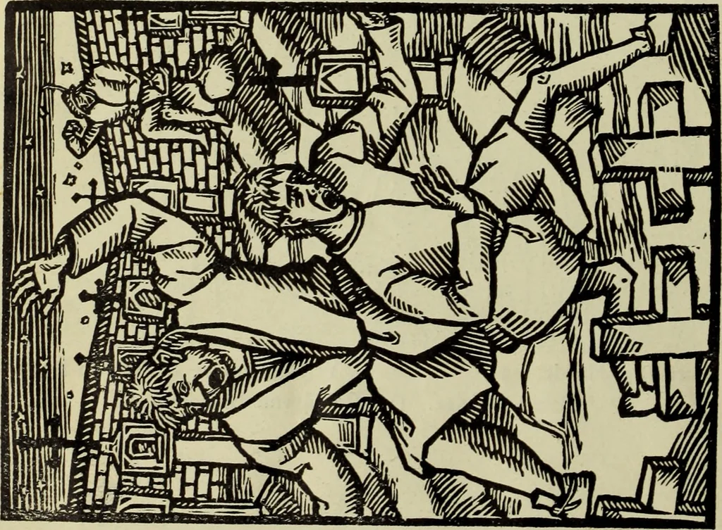 An illustration from Neue deutsche Buchillustration, 1915, leaf 51