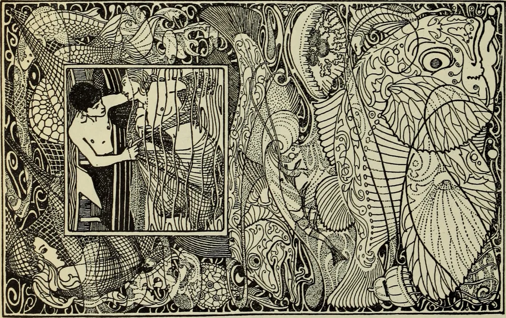 An illustration from Neue deutsche Buchillustration, 1915, leaf 53