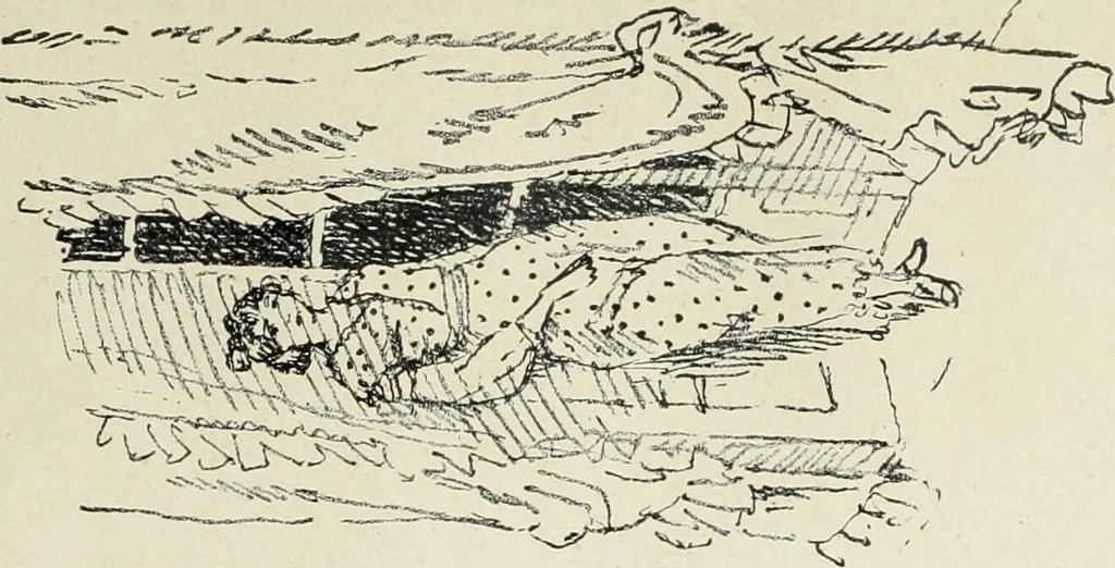 An illustration from Neue deutsche Buchillustration, 1915, leaf 54