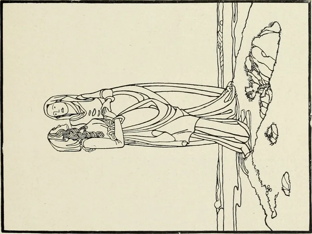 An illustration from Neue deutsche Buchillustration, 1915, leaf 54