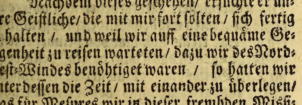 An illustration from Neue Entdeckung vieler sehr grossen Landschafften in America zwischen Neu-Mexico und dem Eyss-Meer gelegen, welche bisshero denen Europäern noch unbekand gewesen, und an Grösse gantz Europa übertreffen. : Wie auch eine völlige Beschreibung des erschrecklichen Wasser-Falles von Niagara, welcher der grösseste in der gantzen Welt ist, und des grossen Flusses Meschasipi, so in einer Länge son 800. Reissen durch diese Länder fliesset, nemlich von dessen Uhrsprung biss zu seiner Ergiessung in den Golff von Mexico[.] Imgleichen der wilden Einwohner barbarischen Manieren und Lebens-Ahrt, sambt vielen Seltenheiten. Sr. Gross-Brittannis. Maj. Wilhelm dem III. in Frantzösis. Sprache überreichet und beschrieben von R.P. Ludovy., 1699, leaf 141