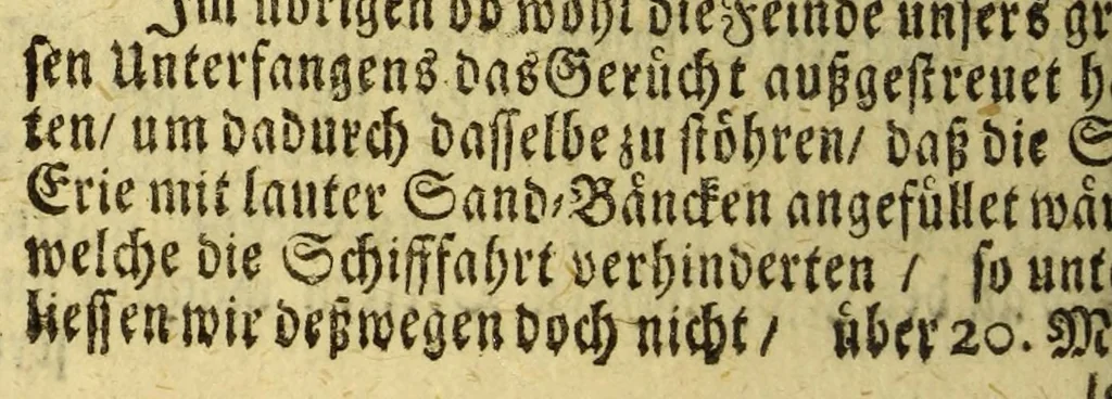 An illustration from Neue Entdeckung vieler sehr grossen Landschafften in America zwischen Neu-Mexico und dem Eyss-Meer gelegen, welche bisshero denen Europäern noch unbekand gewesen, und an Grösse gantz Europa übertreffen. : Wie auch eine völlige Beschreibung des erschrecklichen Wasser-Falles von Niagara, welcher der grösseste in der gantzen Welt ist, und des grossen Flusses Meschasipi, so in einer Länge son 800. Reissen durch diese Länder fliesset, nemlich von dessen Uhrsprung biss zu seiner Ergiessung in den Golff von Mexico[.] Imgleichen der wilden Einwohner barbarischen Manieren und Lebens-Ahrt, sambt vielen Seltenheiten. Sr. Gross-Brittannis. Maj. Wilhelm dem III. in Frantzösis. Sprache überreichet und beschrieben von R.P. Ludovy., 1699, leaf 150