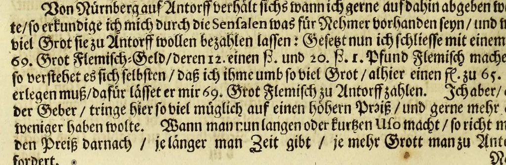 An illustration from Neu-eingerichtete Material-Kammer: : das ist, Gründliche Beschreibung aller fürnehmsten Materialien und Specereyen, so wohl auch andrer guter und gemeiner Waaren, woher solche den Ursprung nehmen, wie sie zu erkennen, gut zu behalten, und endlich die Prob derselben darauf zu machen, umb zu sehen, ob solche verfälscht und wie die Verfälschung darinnen zu mercken sey. Samt einer Erklärung: der chimischen, medicinischen, metallinischen, mineralischen und andere Characteren, was nehmlich solche für Bedeutungen insich halten. Wobey angehängt ein aussführlicher Bericht des Walfisch-Fanges in der nordischen Landen, dessgleichen niemals also in Teutscher Sprach beschrieben worden; und hernach eine kurtze Revision oder Wiederholung meines in An. 1662. aussgegangenen Buchhaltens, darinnen nicht allein meist alle Puncten besser erklärt und erläutert; sondern auch an vielen Orten vermehret, dazu ein und anders, welches vorhero nicht also beschrieben gewesen, anjetzo aber besser und deutlicher vorgestellet wird. Zuvor niemals also in Druck ausgegangen. Allen Liebhabern der Handlungen und Kauffmannschafften zum besten, mit guten Nutz und Frommen eingerichtet, 1672, leaf 40