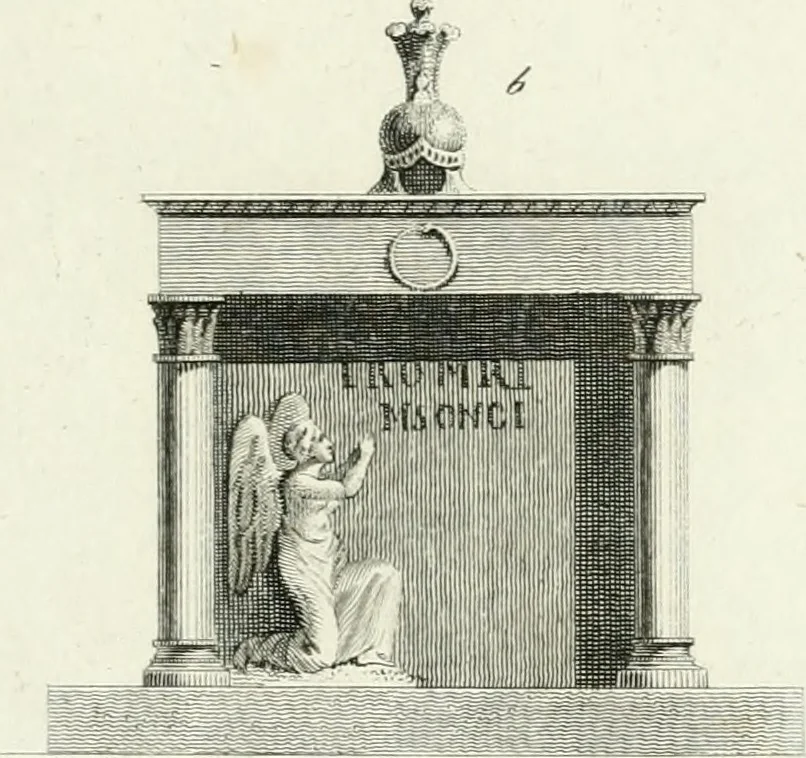 An illustration from Neues Ideen-magazin für Liebhaber von Gärten, englischen Anlagen und für Besitzer von Landgütern, 1806, leaf 18