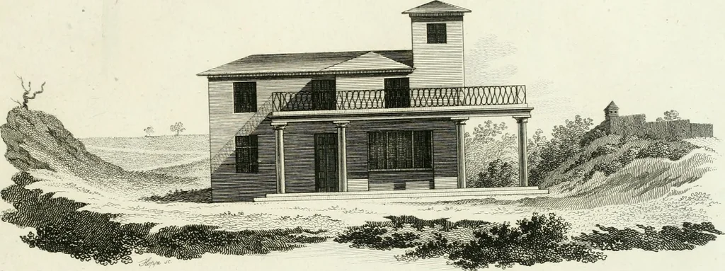 An illustration from Neues Ideen-magazin für Liebhaber von Gärten, englischen Anlagen und für Besitzer von Landgütern, 1806, leaf 26