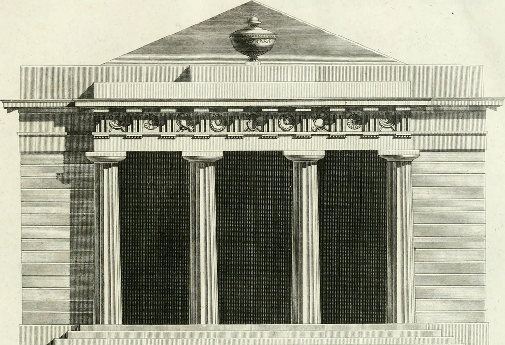 An illustration from Neues Ideen-magazin für Liebhaber von Gärten, englischen Anlagen und für Besitzer von Landgütern, 1806, leaf 10