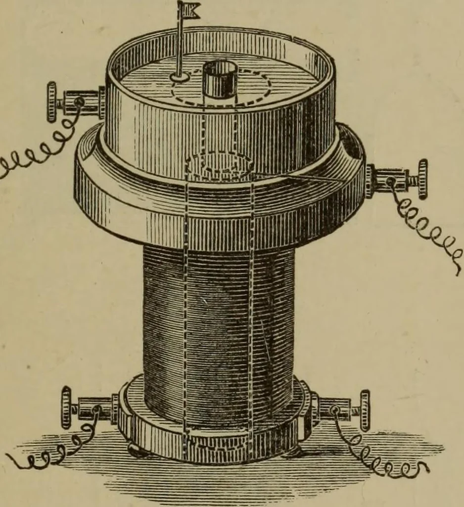 An illustration from Neueste Anschauungen über Elektricität, 1896, leaf 204